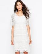 B.young Lace Shift Dress - Off White