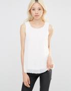 Y.a.s Alia Top With Pleated Hem - Bright White