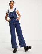 & Other Stories Organic Cotton Overalls In Mid Blue