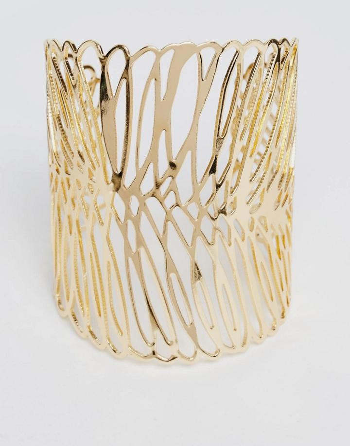 Asos Wing Cuff Bracelet - Gold