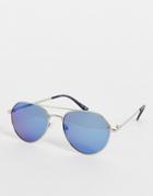 Svnx Aviator Sunglasses In Blue Ombre