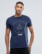 Asos T-shirt With New Jersey Print In Navy - Navy