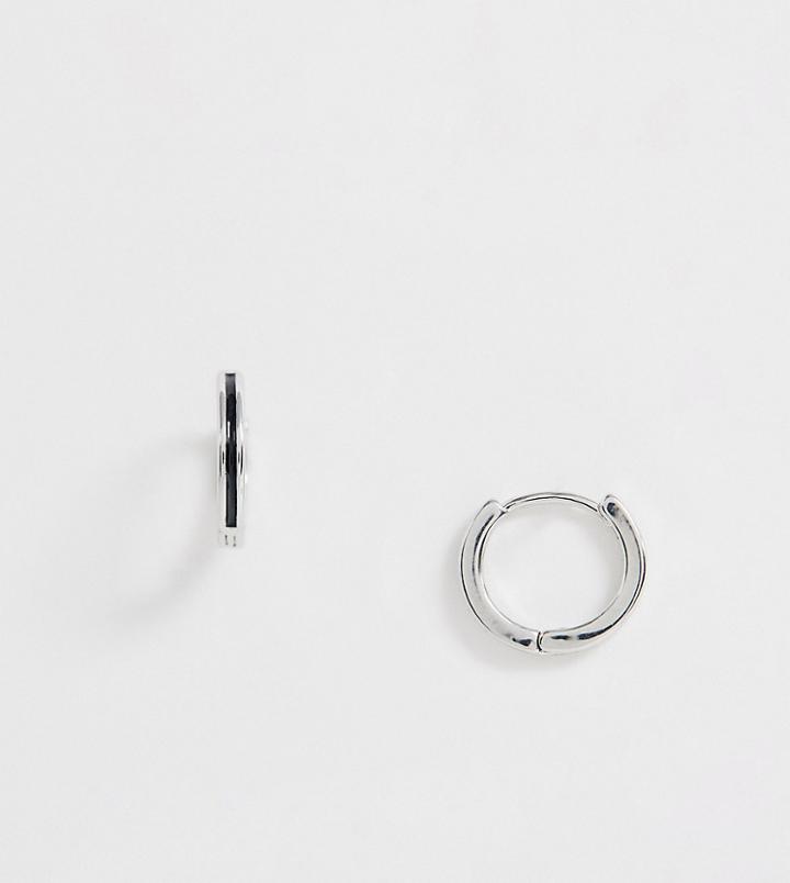 Designb Hoop Earrings In Silver