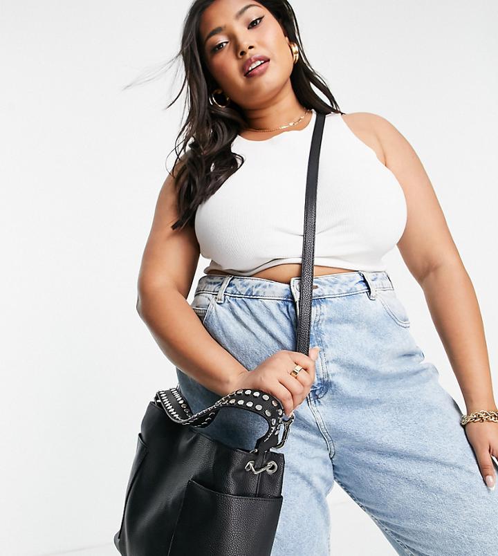 Steve Madden Bboho Double Strap Tote Bag In Black