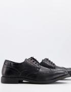 Truffle Collection Formal Lace Up Brogues In Black