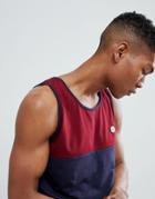 Le Breve Half Tone Tank - Navy