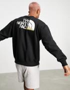 The North Face Coordinates Back Print Sweatshirt In Black