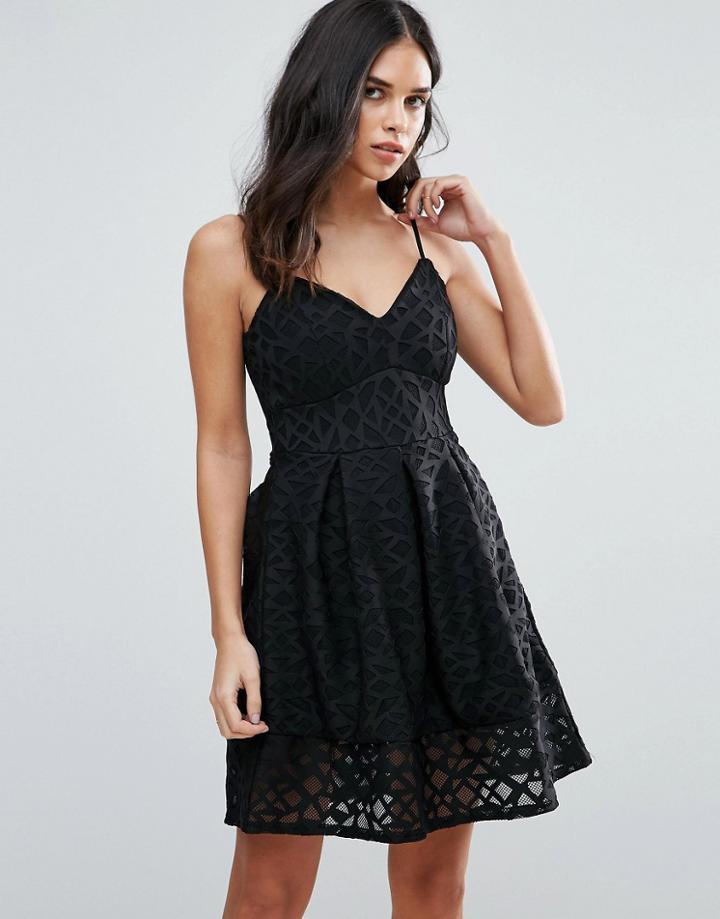 Jessica Wright Cami Skater Dress - Black
