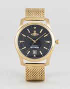 Vivienne Westwood Vv185bkgd Mesh Watch In Gold - Gold