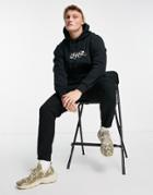 Jack & Jones Originals Org Oversize Cropped Hoodie In Black