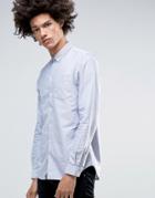 Minimum Jay Classic Oxford Shirt Buttondown In Slim Fit - Blue