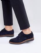 Tommy Hilfiger Jacob Suede Derby Shoes In Navy - Navy