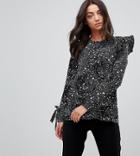 Influence Tall Star Printed Smock Top - Multi