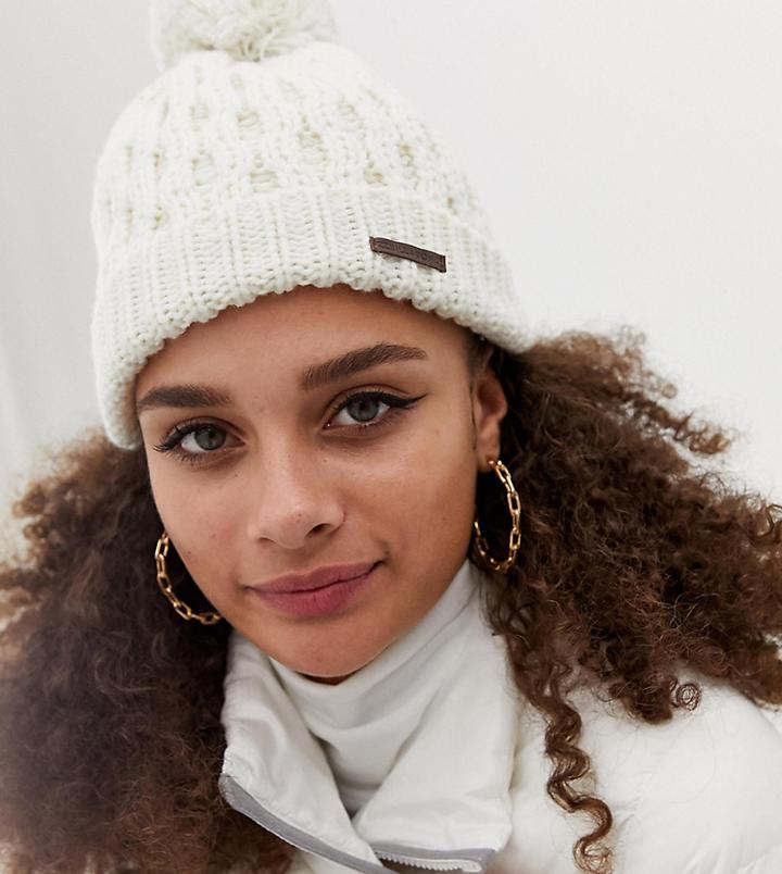 Billabong Good Vibes Only Beanie In White - White