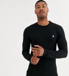 Asos Design Tall Muscle Sweatshirt In Black With Triangle