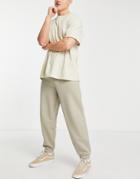 New Look Oversized Sweatpants In Stone-neutral