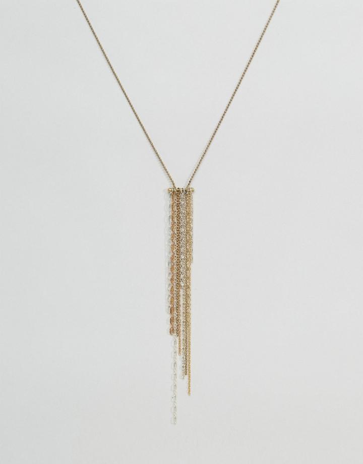 Sam Ubhi Multi Tassel Drop Necklace - Gold