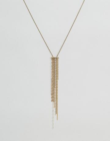 Sam Ubhi Multi Tassel Drop Necklace - Gold
