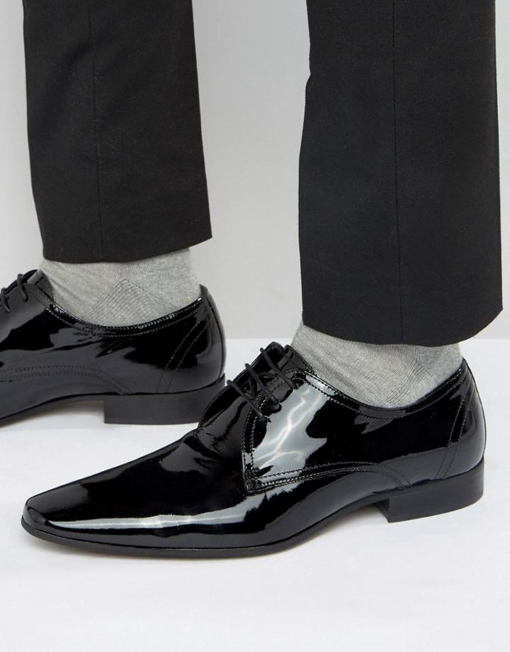 Kg Kurt Geiger Anton Patent Derby Shoes - Black