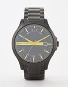 Armani Exchange Ax2407 Hampton Bracelet Watch 46mm - Black