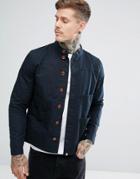 Pretty Green Newcroft Button Through Jacket In Black - Black