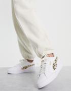 Puma Cali Star Leopard Sneakers In White