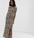 Asos Design Maternity Exclusive Floral Printed City Maxi Tea Dress - Multi