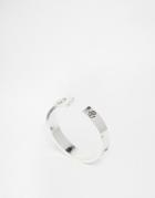 Asos Mystical Engraved Ring - Antique Silver