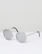 7x Retro Sunglasses - Silver