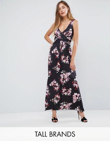 City Goddess Tall Floral Maxi Dress - Blue