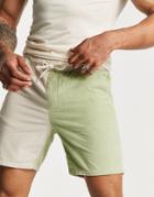 Asos Design Slim Shorts Color Block Cord-multi
