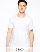 Emporio Armani 3 Pack T-shirts - White