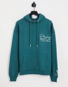 Mennace X Playboy Pullover Hoodie In Green With Placement Logo Embroidery - Part Of A Set