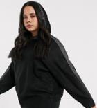 River Island Plus Hoody With Rhinestone Detail In Black