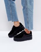 Puma X Fenty Suede Creepers In Black - Black