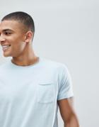 Solid T-shirt In Blue - Blue