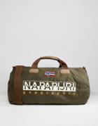 Napapijri Bering 1 Duffle Bag In Khaki - Green