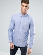 Fred Perry Slim Oxford Shirt Buttondown In Blue - Blue