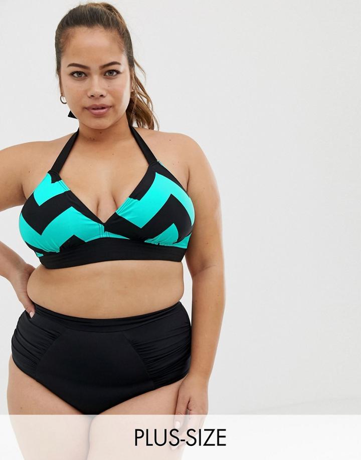 Junarose Zigzag Bikini Top - Multi