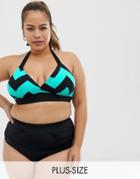 Junarose Zigzag Bikini Top - Multi