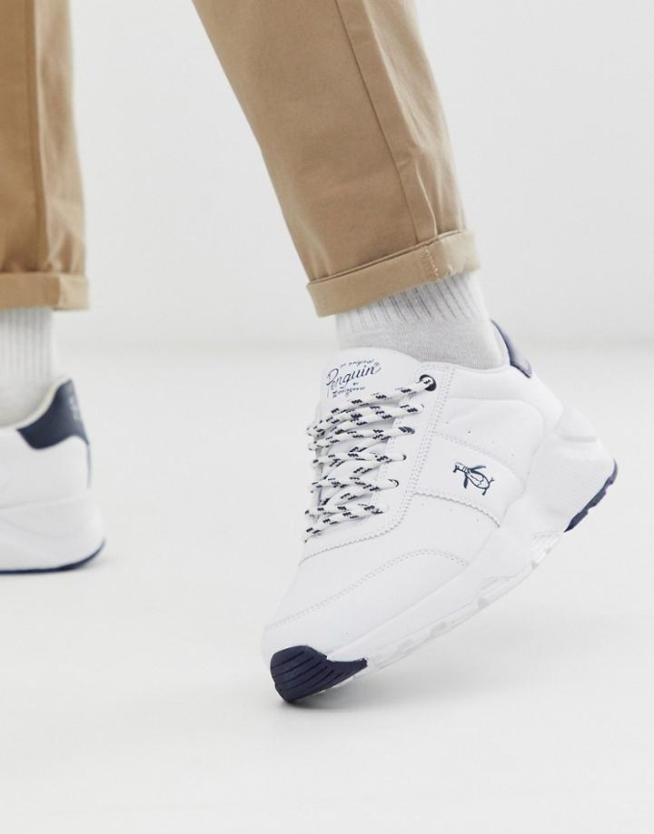 Original Penguin Chunky Sneaker In White - White