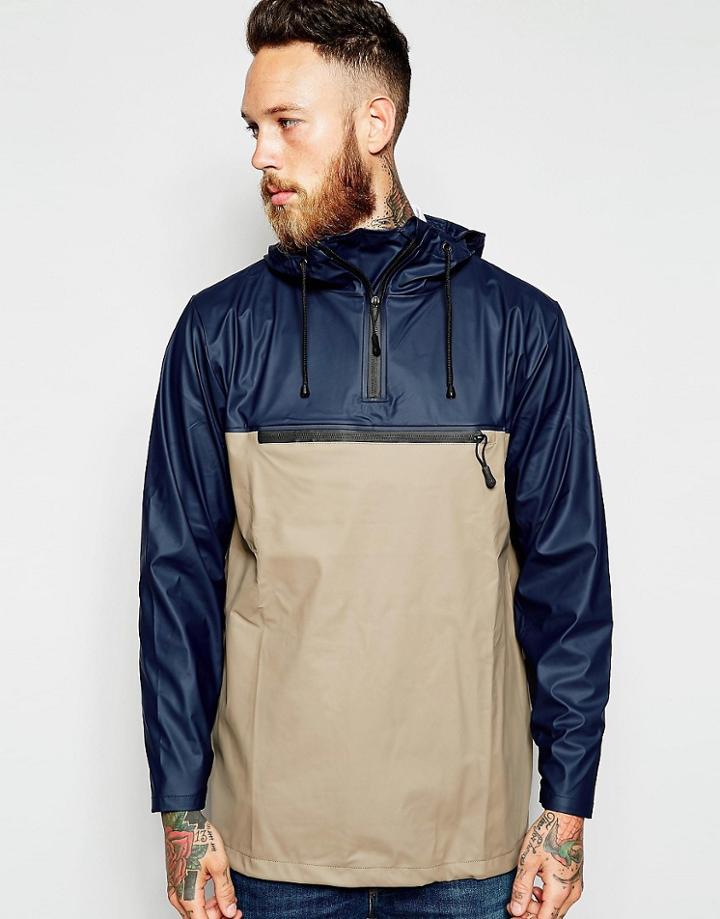 Rains Waterproof Overhead Jacket - Navy