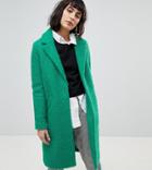 River Island Textured Car Coat - Green