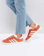Adidas Originals Gazelle Sneakers In Orange - Orange