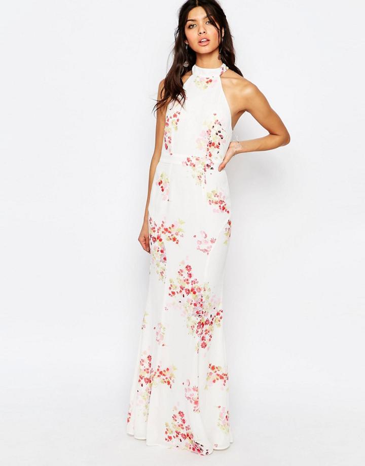 Jarlo Caden High Neck Maxi Dress - Print