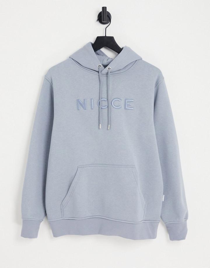 Nicce Mercury Hoodie In Blue