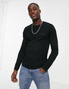 French Connection Long Sleeve Top In Black