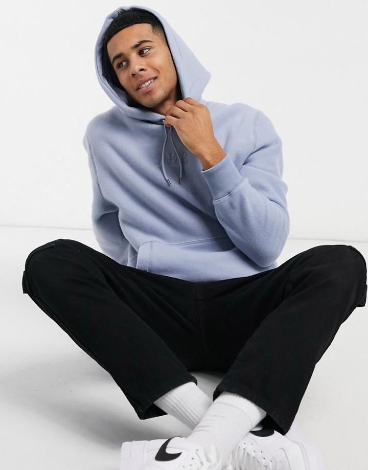 River Island Fleece Hoodie-blues