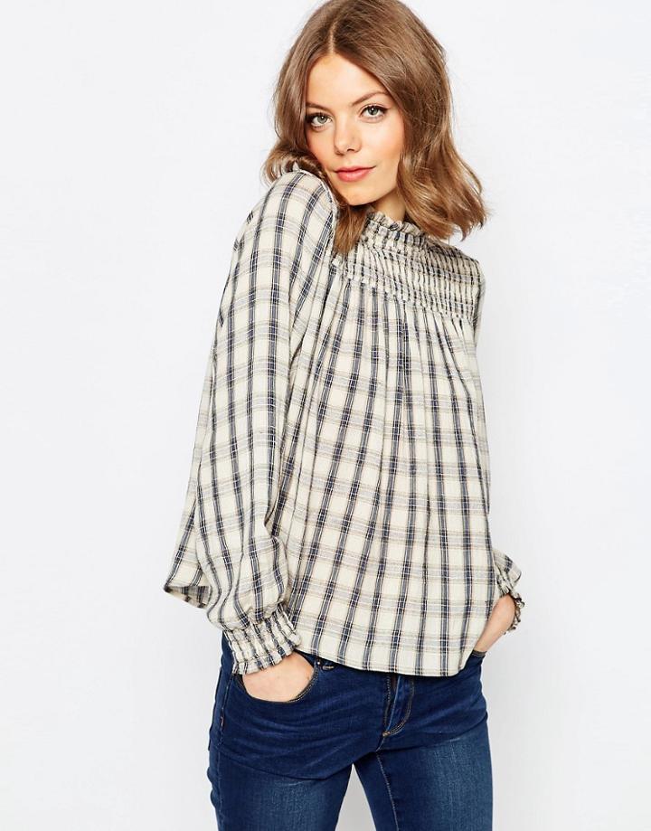Asos Check Smock Top - Multi
