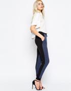 The Fifth Dark Paradise Pants In Navy - Navy Marble